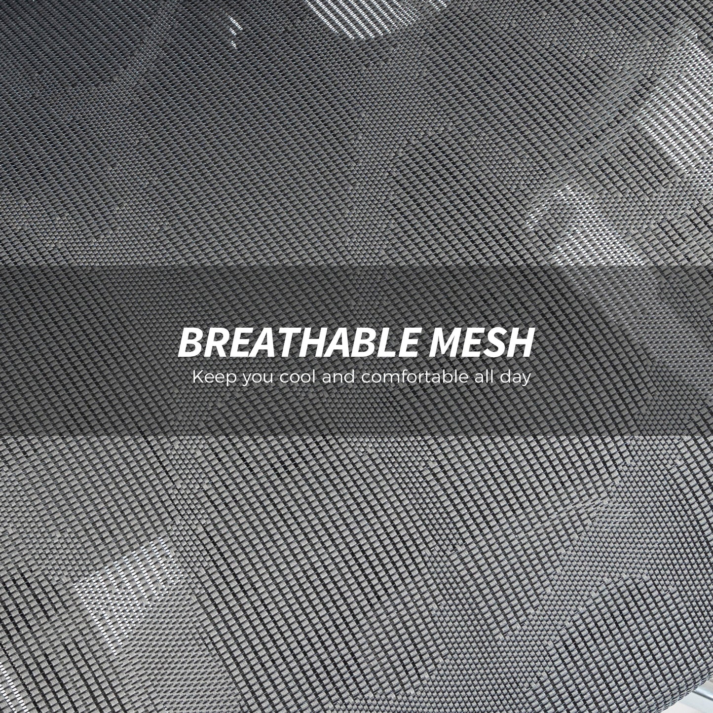 HOMCOM Ergonomic Office Chair, High Back Mesh Desk Chair, Grey