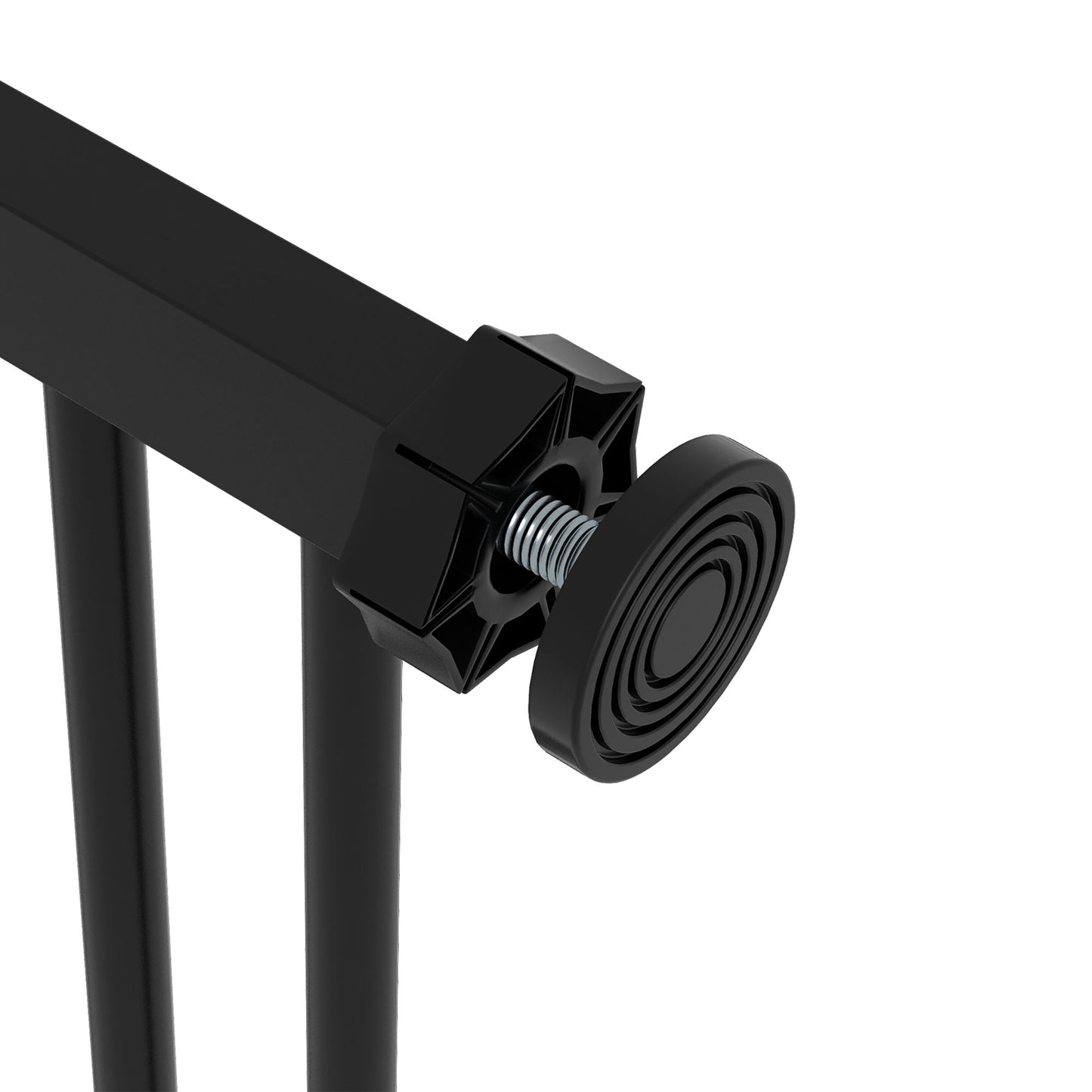 PawHut Adjustable Safety Gate w/ One Extensions, Four Adjustable Screws, Black