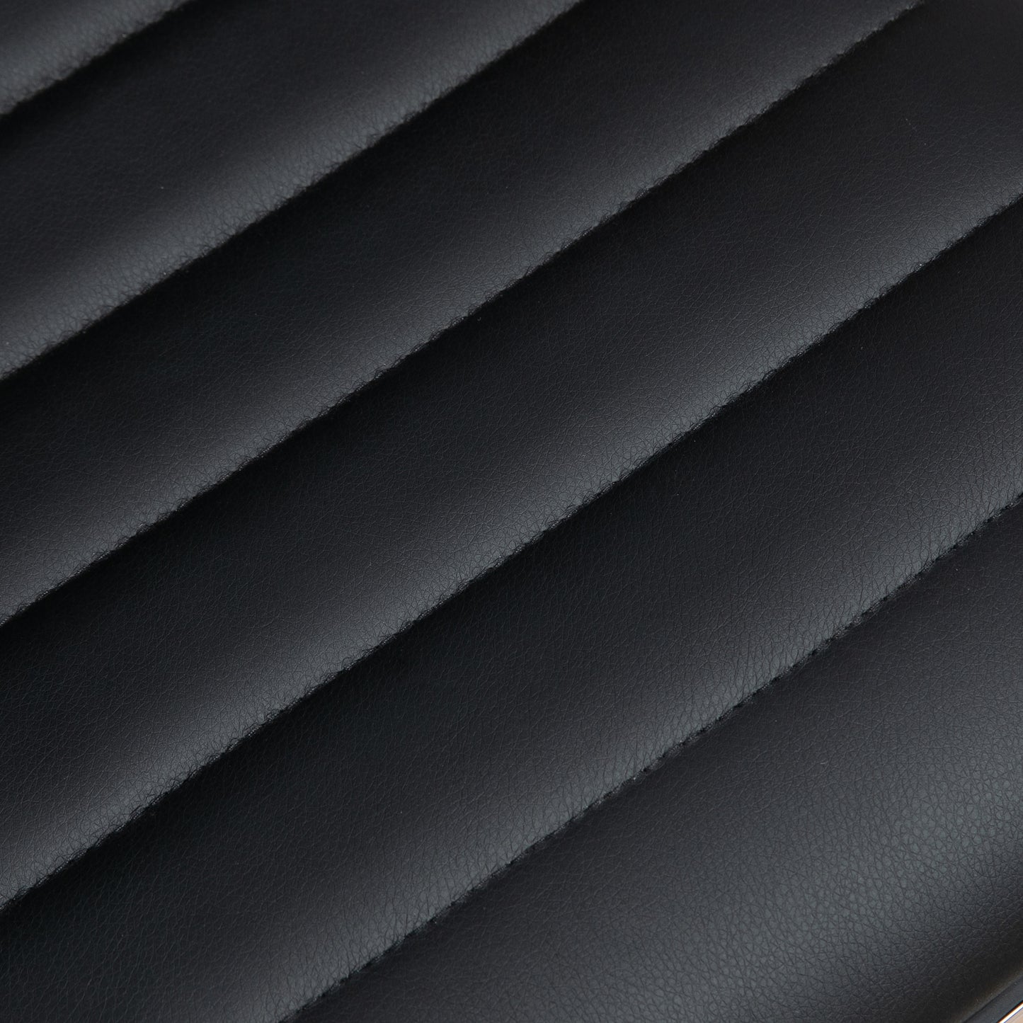 HOMCOM Armless Task Desk Chair, Swivel Office Chair with Faux Leather, Adjustable Seat Height, Chrome Base, Wheels for Home, Black