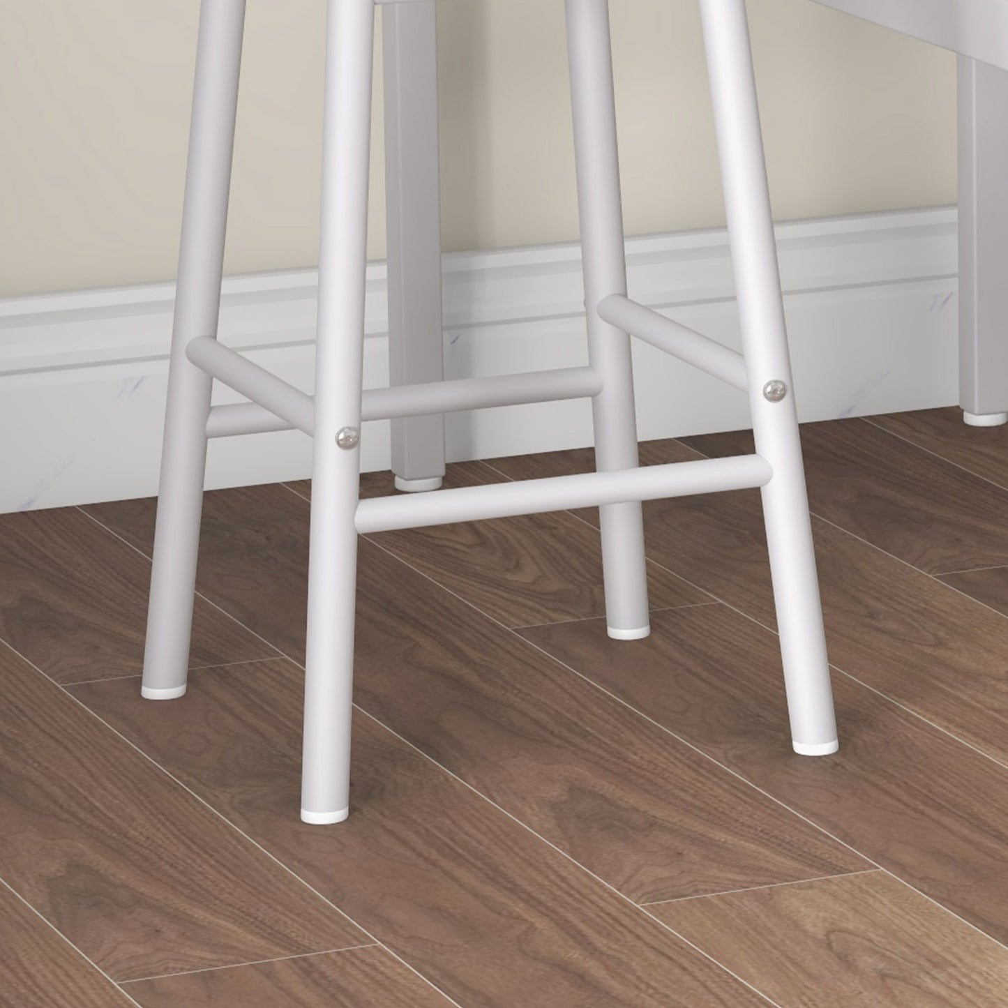 HOMCOM 3 Piece Bar Table Set with 2 Stools, Industrial Bar Table and Stool Set, Dining Table and Chair Set, Oak