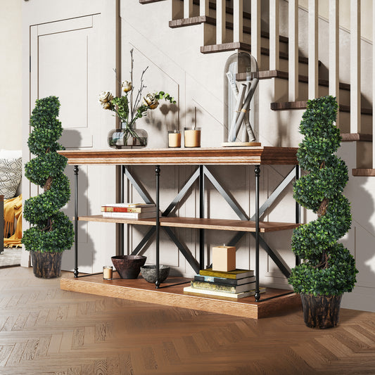 Outsunny Set of 2 Artificial Plants White Rose Floral in Pot, Fake Plants for Home Indoor Decor, 90cm, Yellow