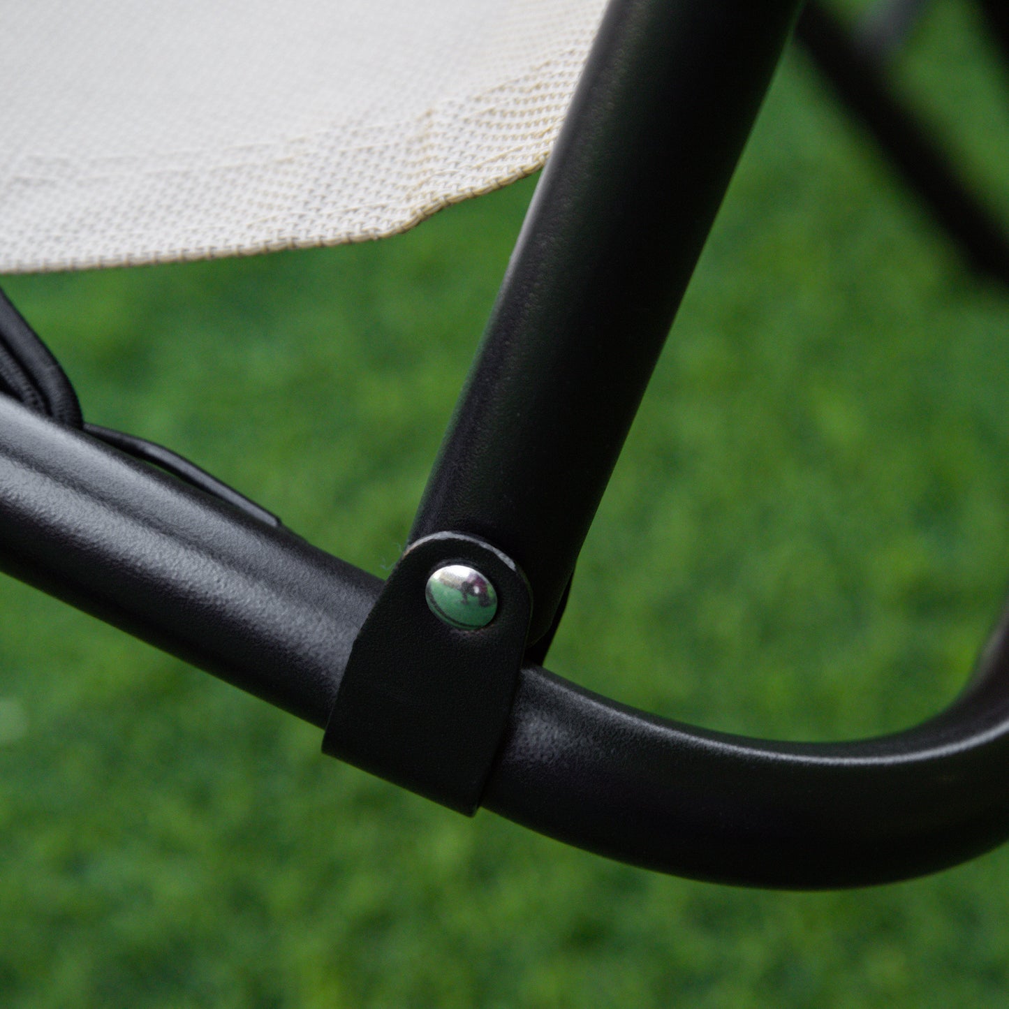 Outsunny Folding Zero Gravity Chairs, 3 Pieces Adjustable Sun Lounger and Table Set with Cup Holder and Headrest, Patio Bistro Set with Reclining Garden Chairs for Outdoor, Beige