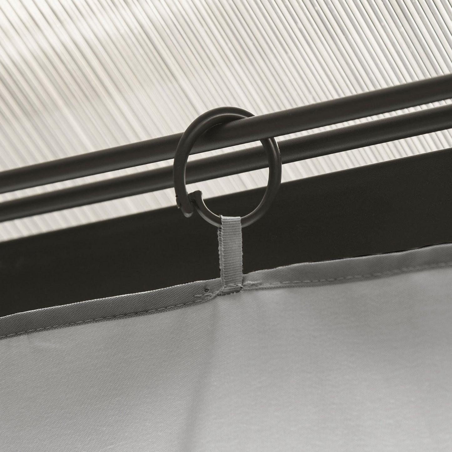 Outsunny Set of Four 3 x 3m Gazebo Replacement Walls - Light Grey