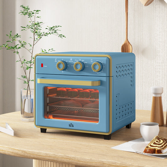HOMCOM 20L 90-230' Mini Electric Oven - Blue