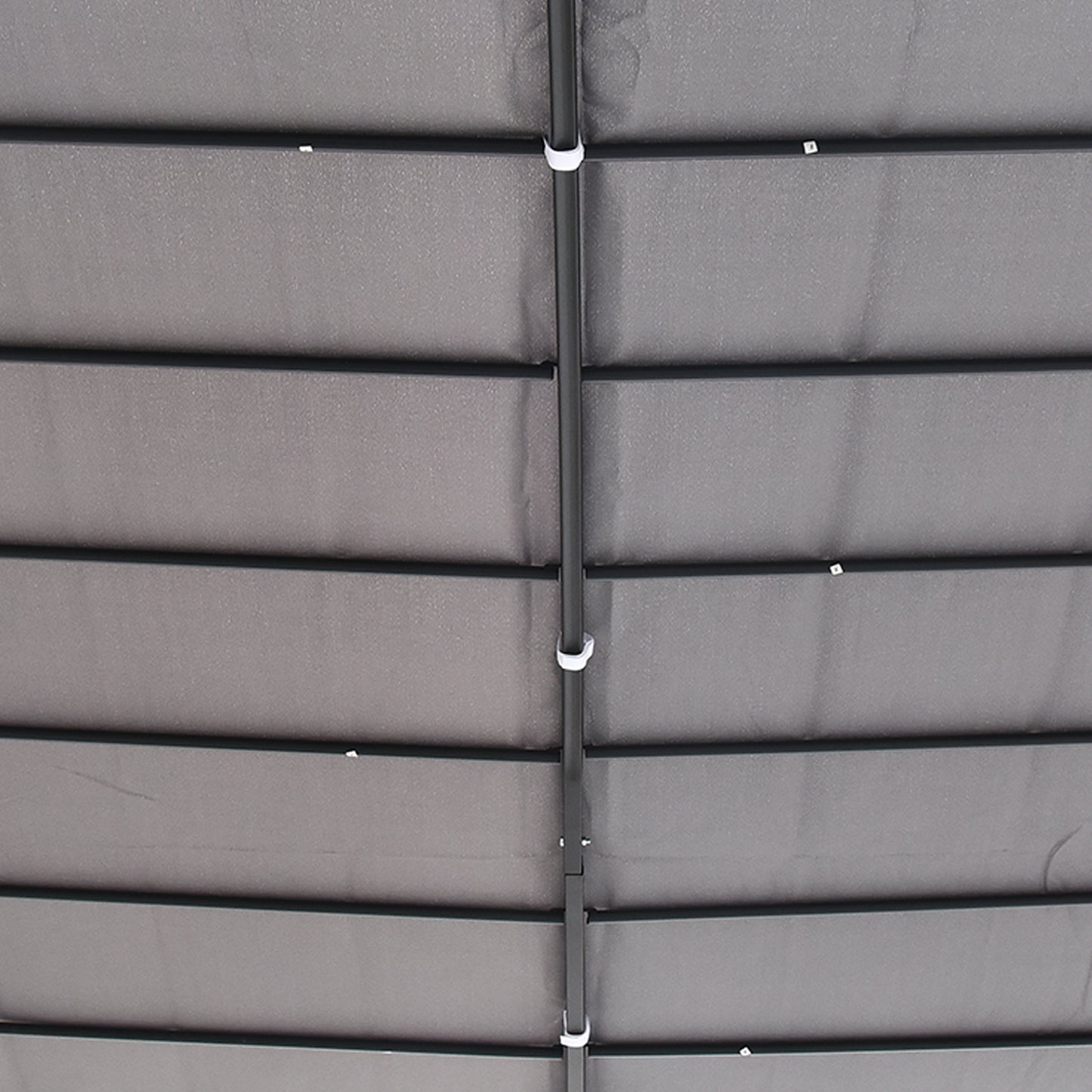 Outsunny 3x3m Metal Pergola with Canopy Garden Awning for Garden Parties, Grey