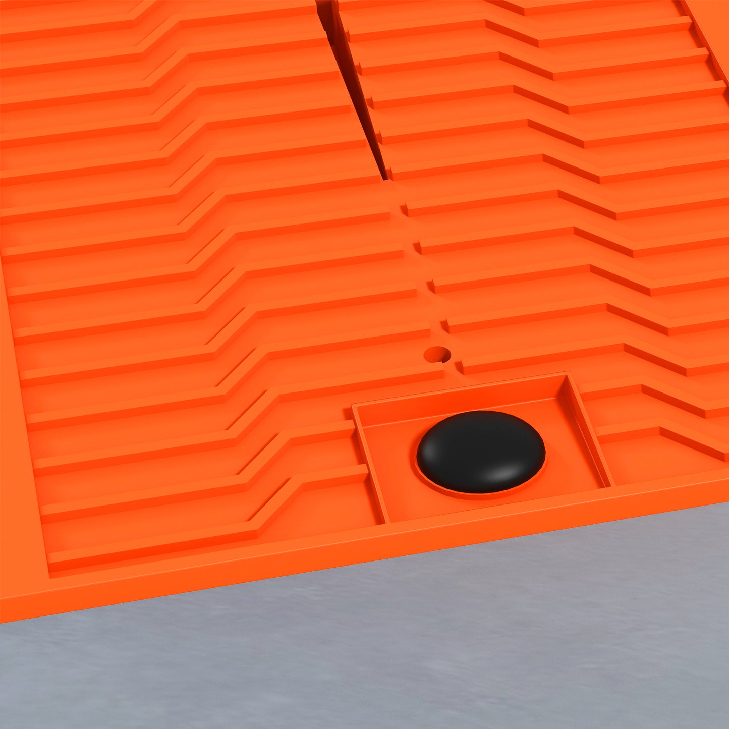 DURHAND 2 Pieces Car Ramps Heavy Duty 2.5 Ton Motorhome Levelling Ramps, Plastic Garage Workshop Car Lift, Portable Automotive Vehicle Campervan Car Ramp, Orange