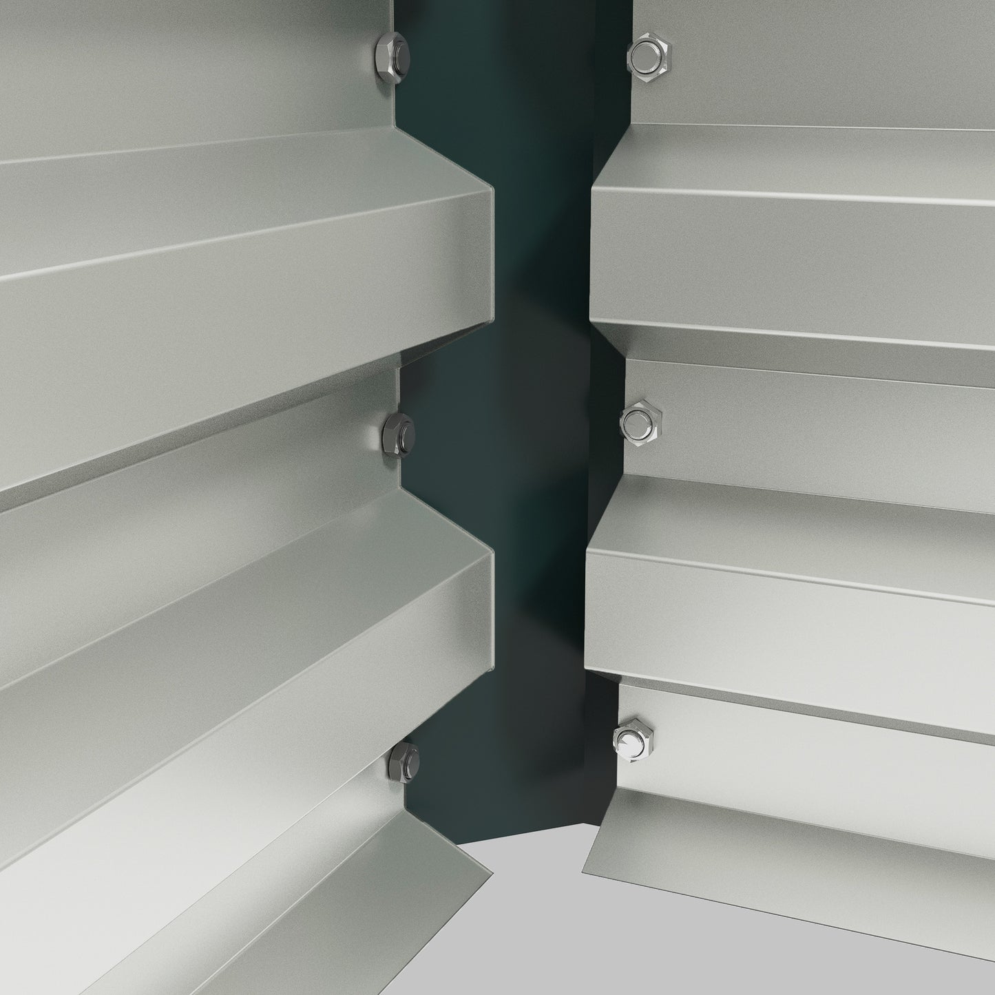 Outsunny Set of Two 110 x 65cm Steel Planter Boxes - Green