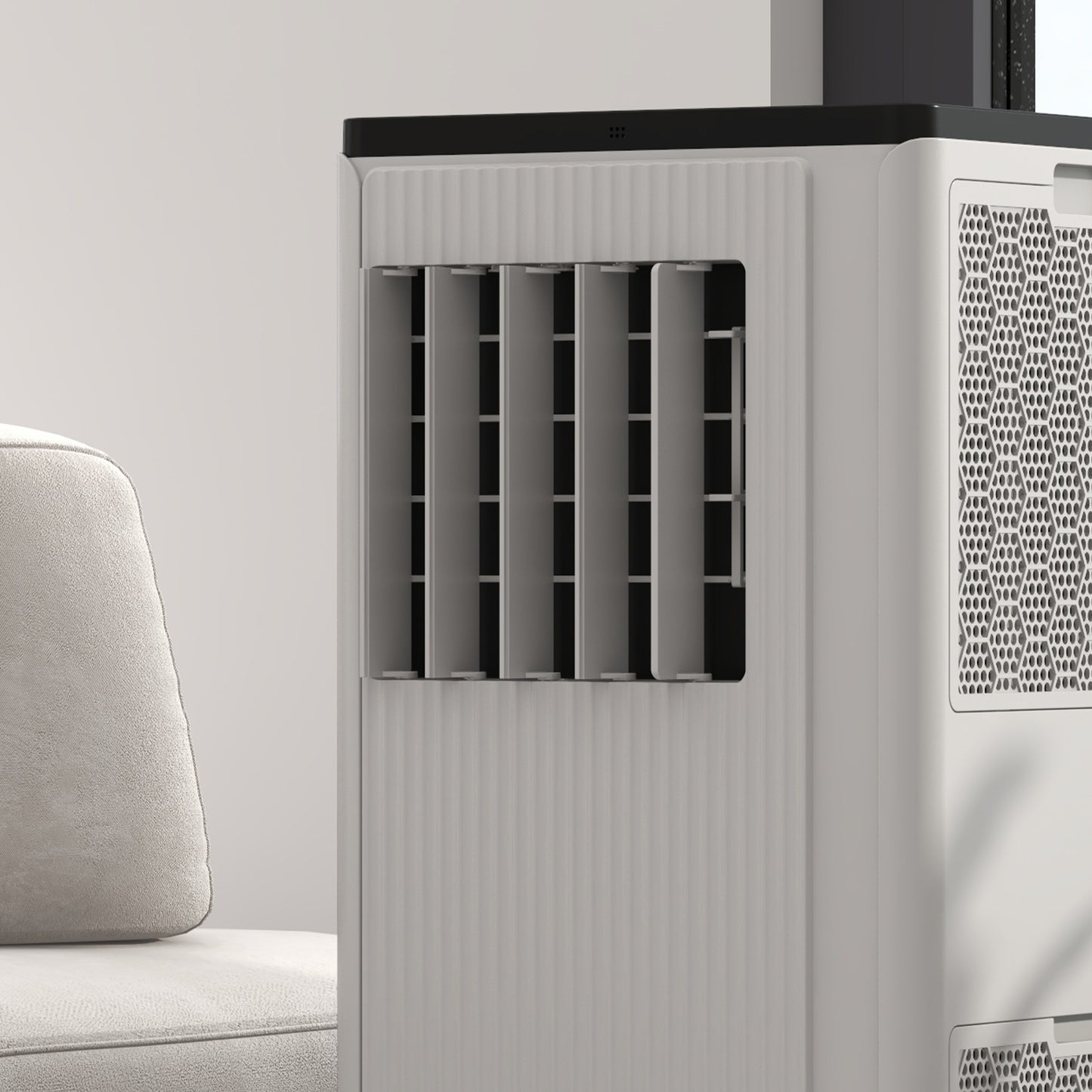 HOMCOM 9,000 BTU App-Controlled Mobile Air Conditioner, 20m² Radius - White