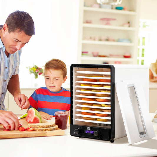 HOMCOM 11-Tray Food Dehydrator, 40-70 Temperature and Timer
