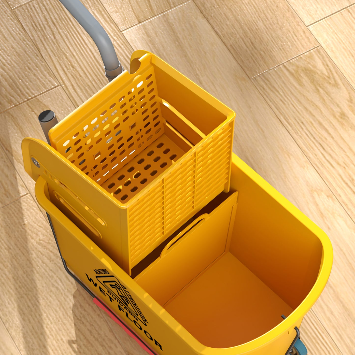 providing convenience and reducing the effort needed to transport the bucket across various surfaces</li><li>Product dimensions: 70H x 45W x 26.5D cm. Weight capacity: 20 kg. Assembly required</li></ul>