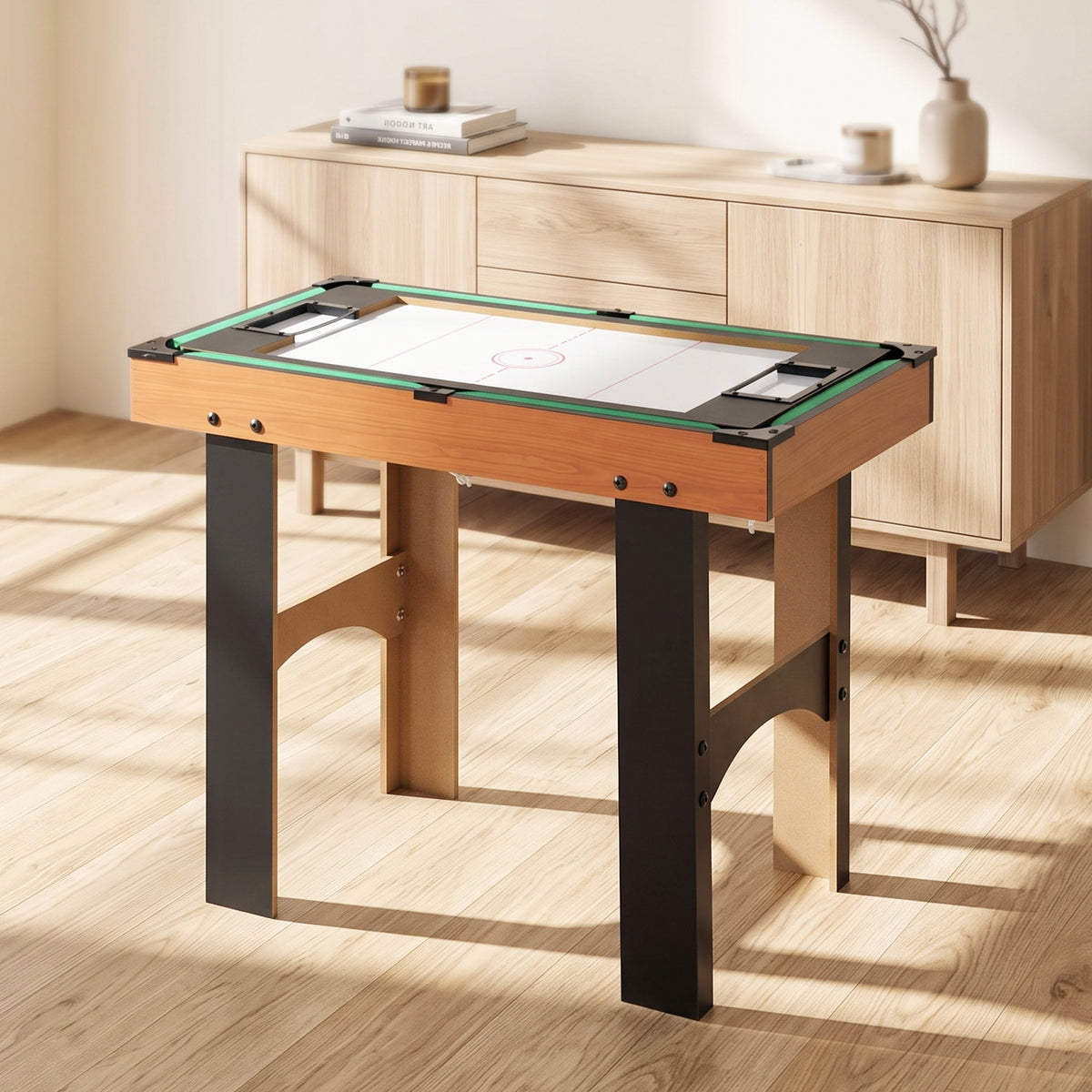 HOMCOM 4 in 1 Multi Games Table Hockey Mini Foosball Billiards Pool Table Set 2 Types
