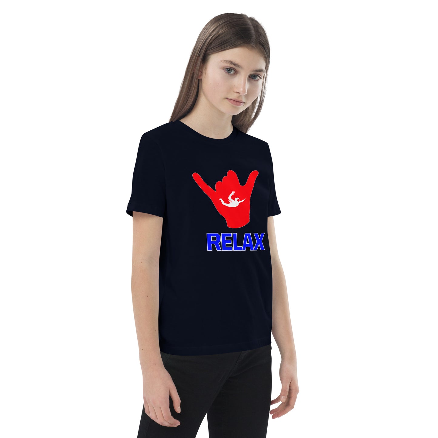 Skydiving Relax Organic cotton kids t-shirt