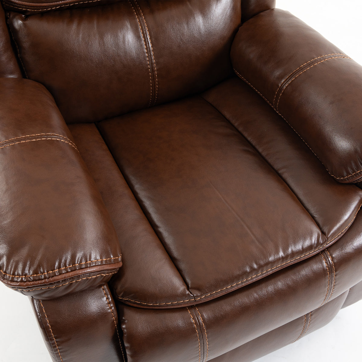HOMCOM Riser Recliner Chair with Massage and Heat, PU Leather Power Electric Lift Armchair for Elderly, Brown