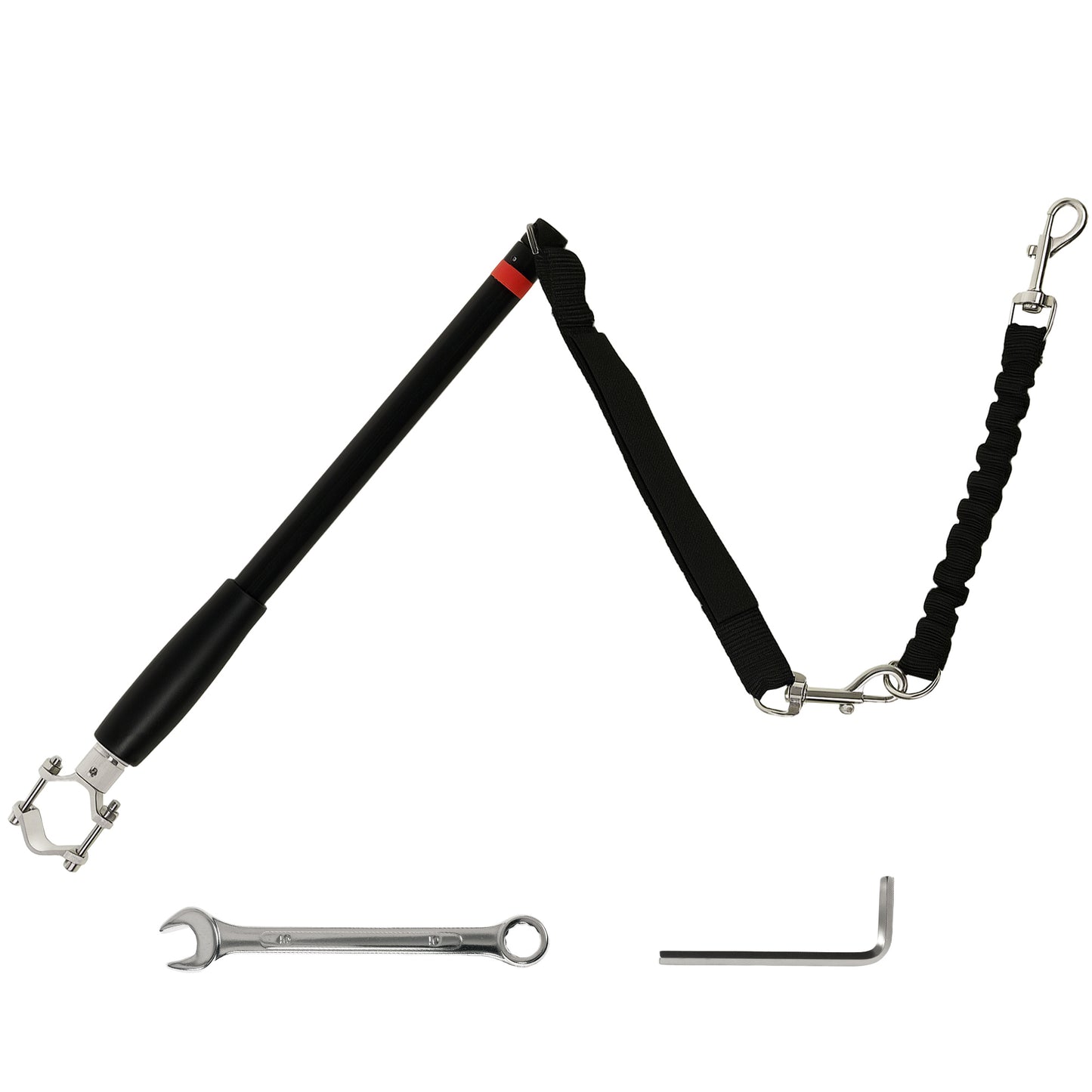 PawHut Dog Lead for Bicycle, Dog Leash for Cycling, Training, Jogging, Black