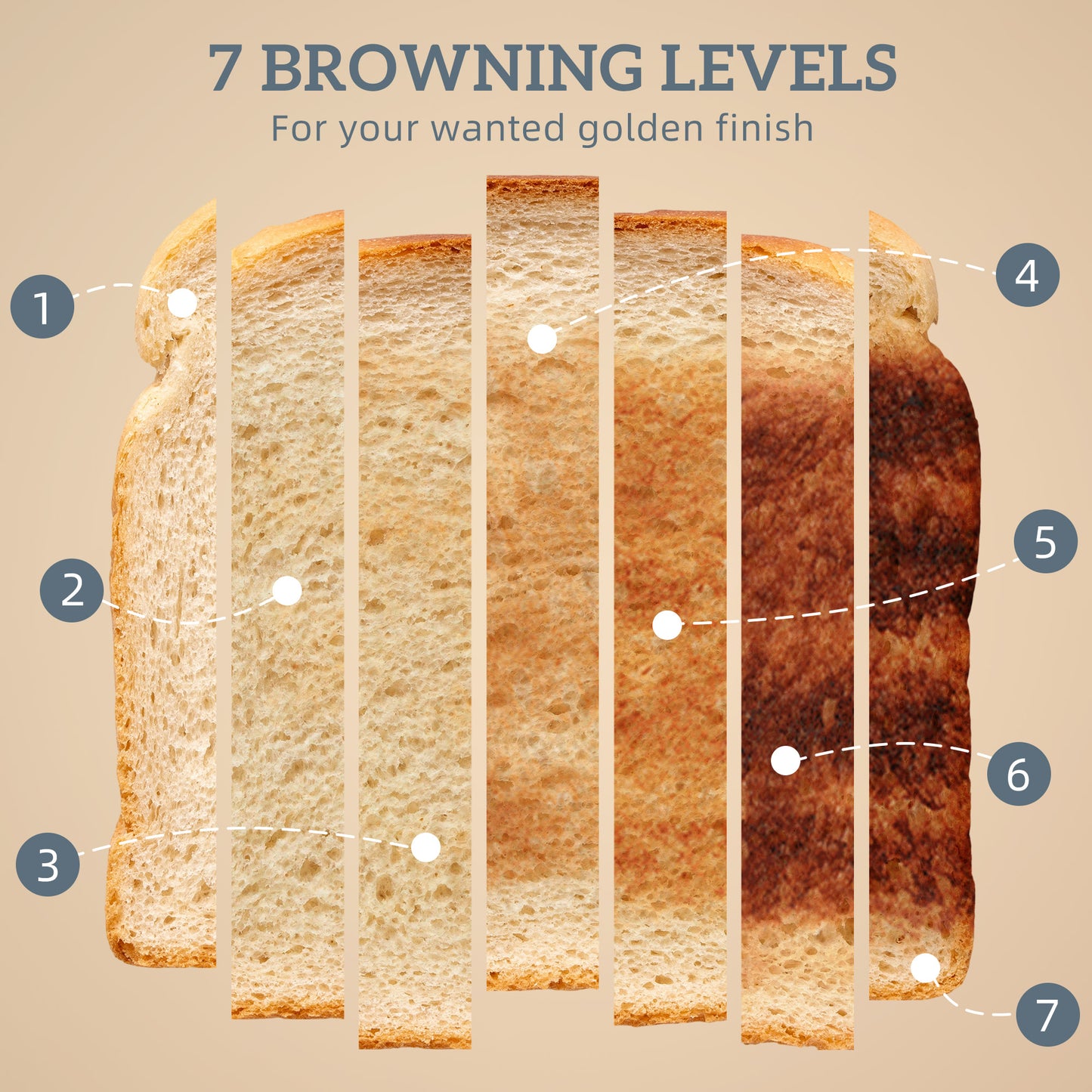 HOMCOM Sleek Textured Kettle and Four-Slice Toaster Set - Grey