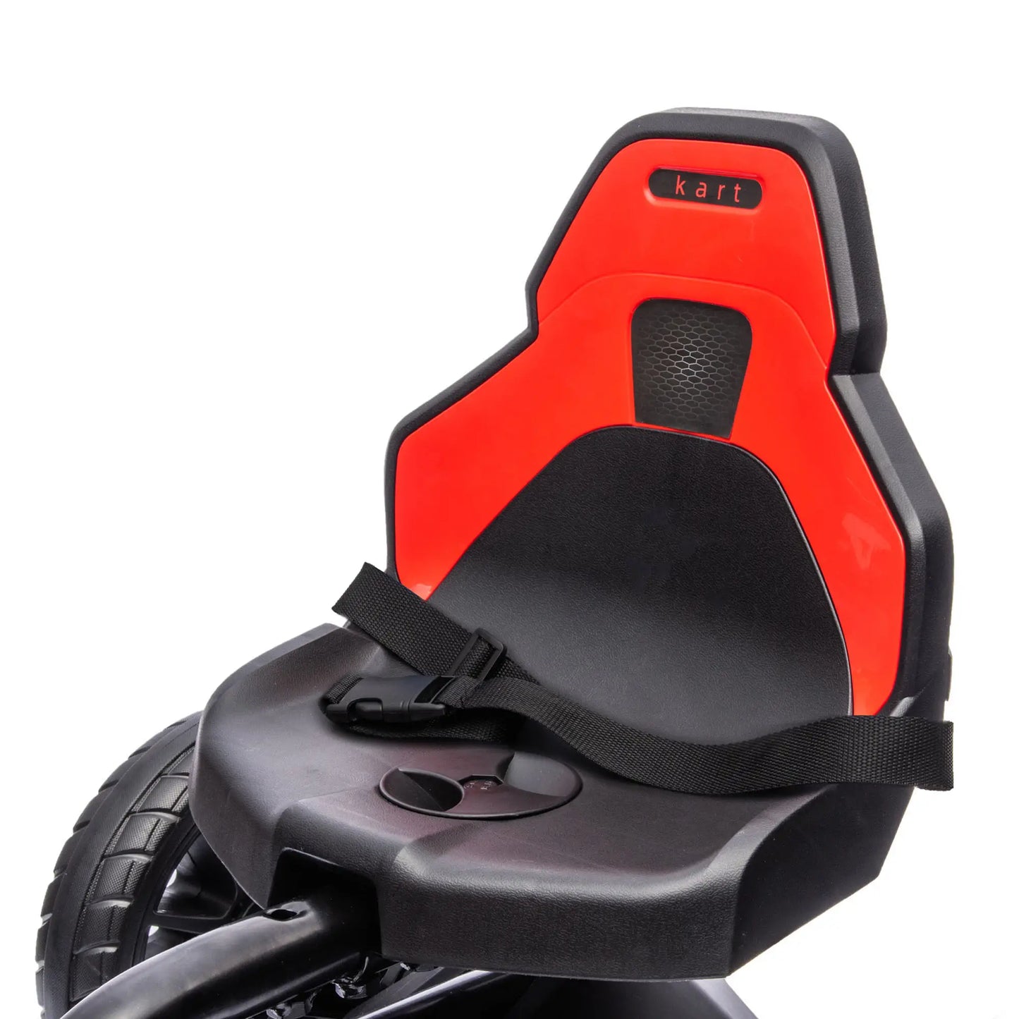 Kids Pedal Go Kart, with Adjustable Seat, EVA Wheels, Seat, Handbrake - Red