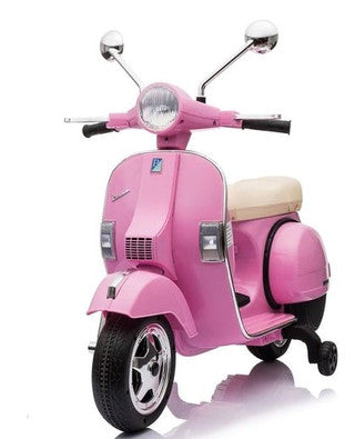 Licensed Vespa 12V Electric Ride On Motorbike (Pink)