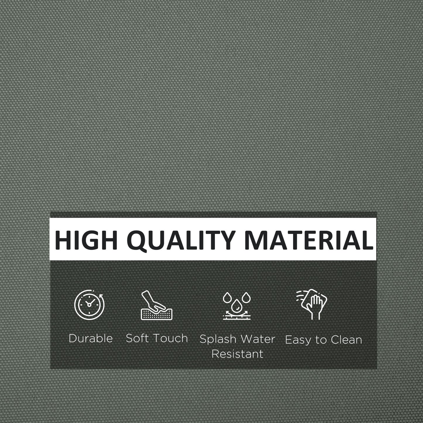 Outsunny Cushion Cover Replacement Garden Rattan Patio Furniture Seat Cover