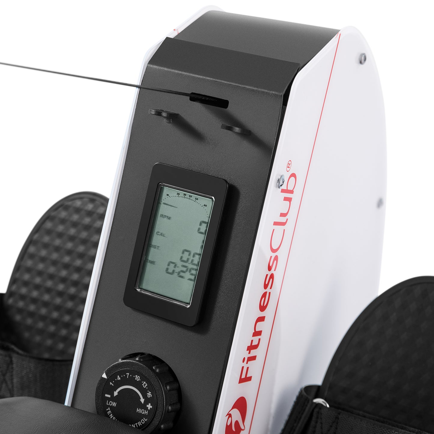 FitnessClub Rowing Machine Manual Resistance Control and LCD Display