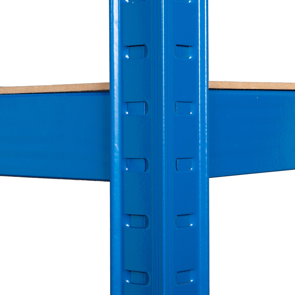 Garage Shed 5 Tier Racking Storage Shelving Units Boltless Heavy Duty Shelves - Blue