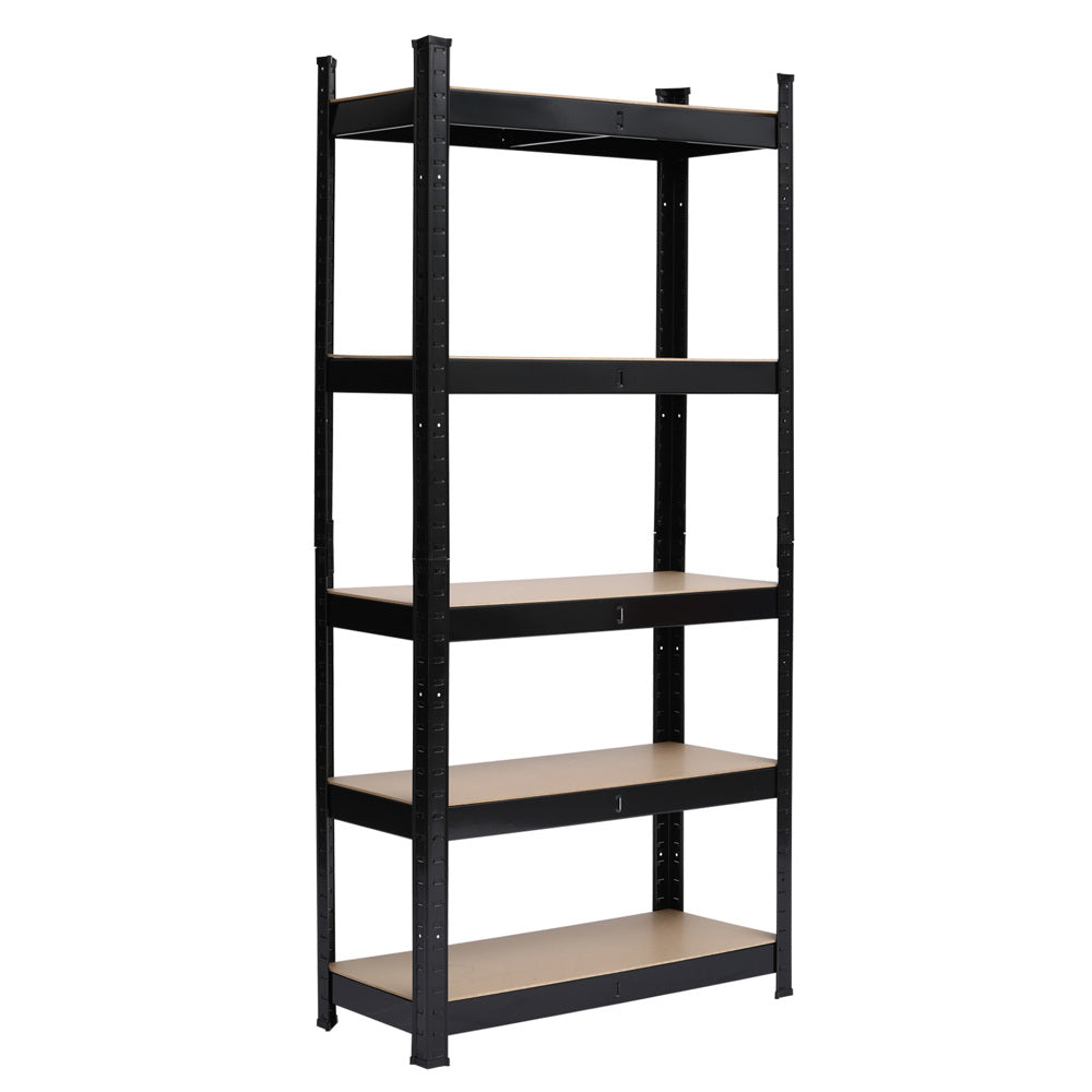 Heavy Duty Black Metal Garage Shelving Unit Shed Storage Shelves Boltless Shelf Rack