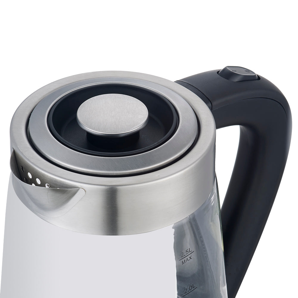 ZOKOP HD-250 220V 2000W 2L Blue Glass Electric Kettle