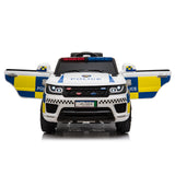Ride On Dual Motor 12V 7A.h Police Car with 2.4G Remote Control White