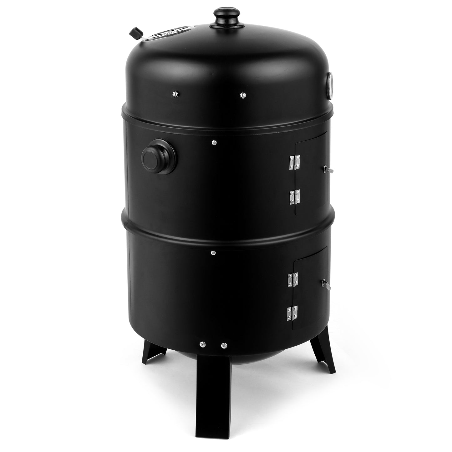 80*41*48cm Iron Spray Smoker Carbon Grill - Black
