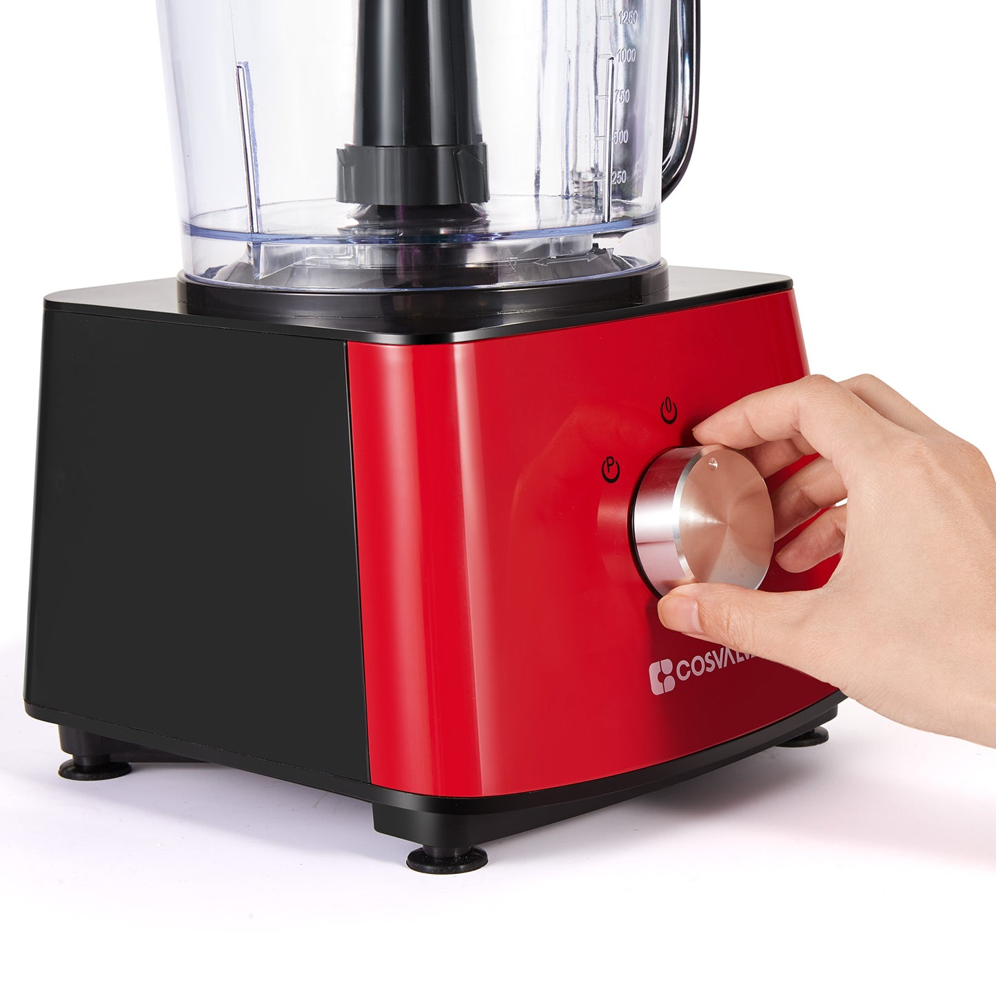 Food Processor 9-in-1 Multifunctional Food Mixer - Red
