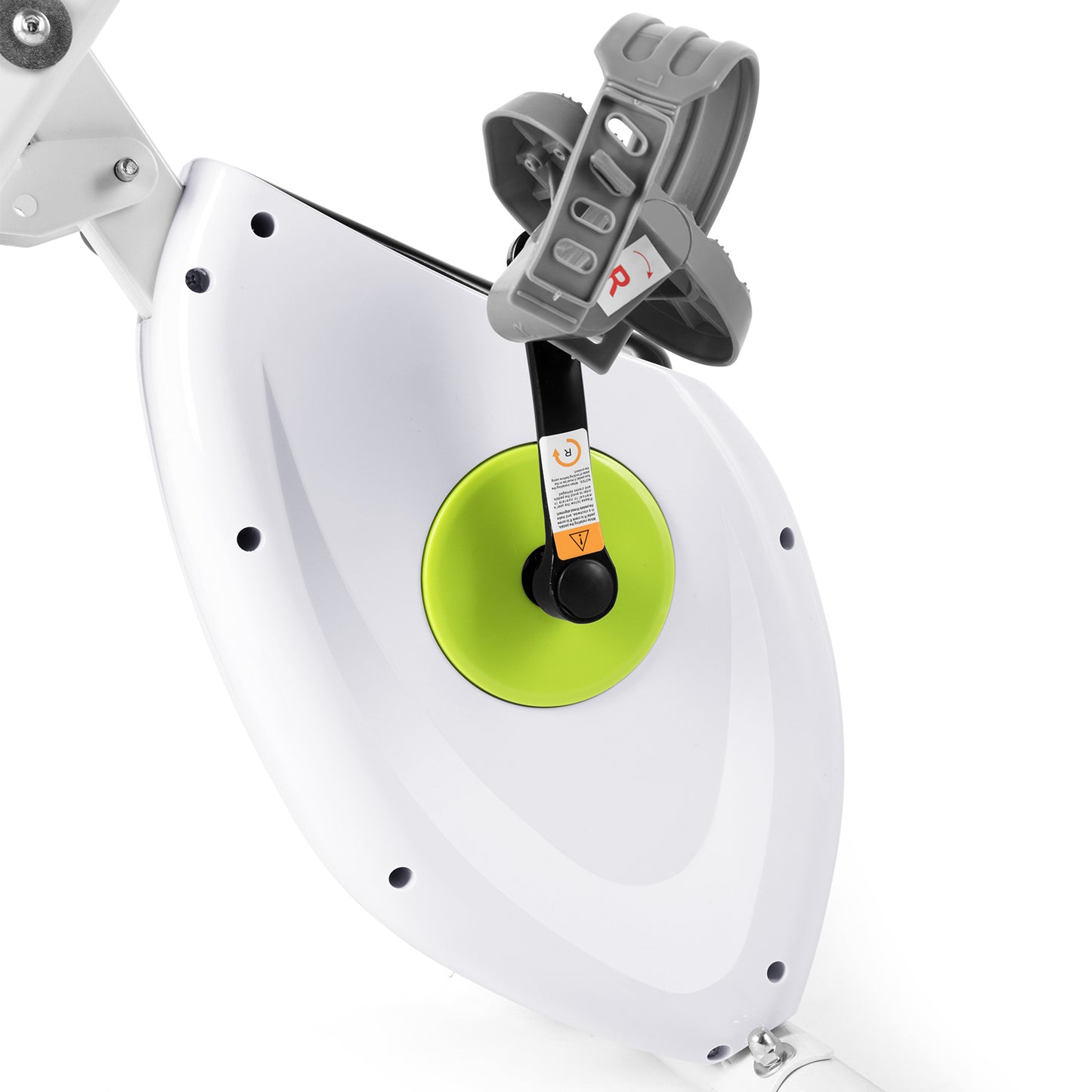 FitnessClub Exercise Bike with Resistance Bands and LCD Monitor