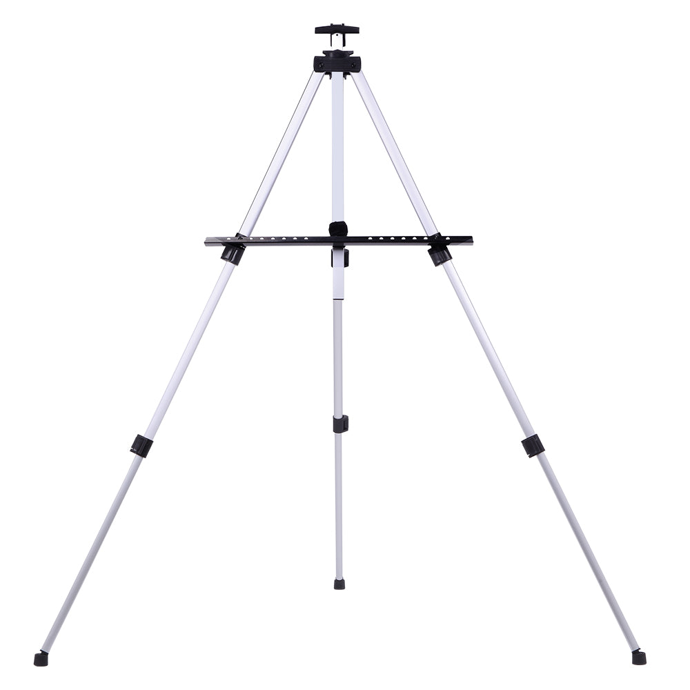 New Artist Aluminium Alloy Folding Easel Light Weight And Carry Bag White