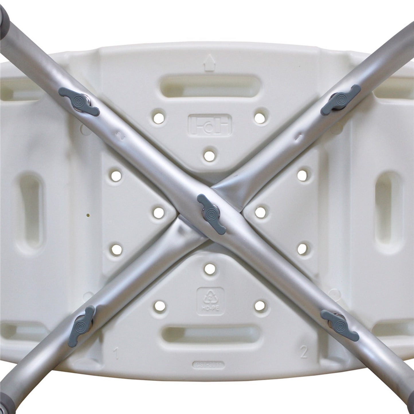 1.35MM Simple Bath Chair White