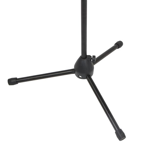 Glarry FS-002 Folding Type Tripod Boom Microphone Mic Stand Black