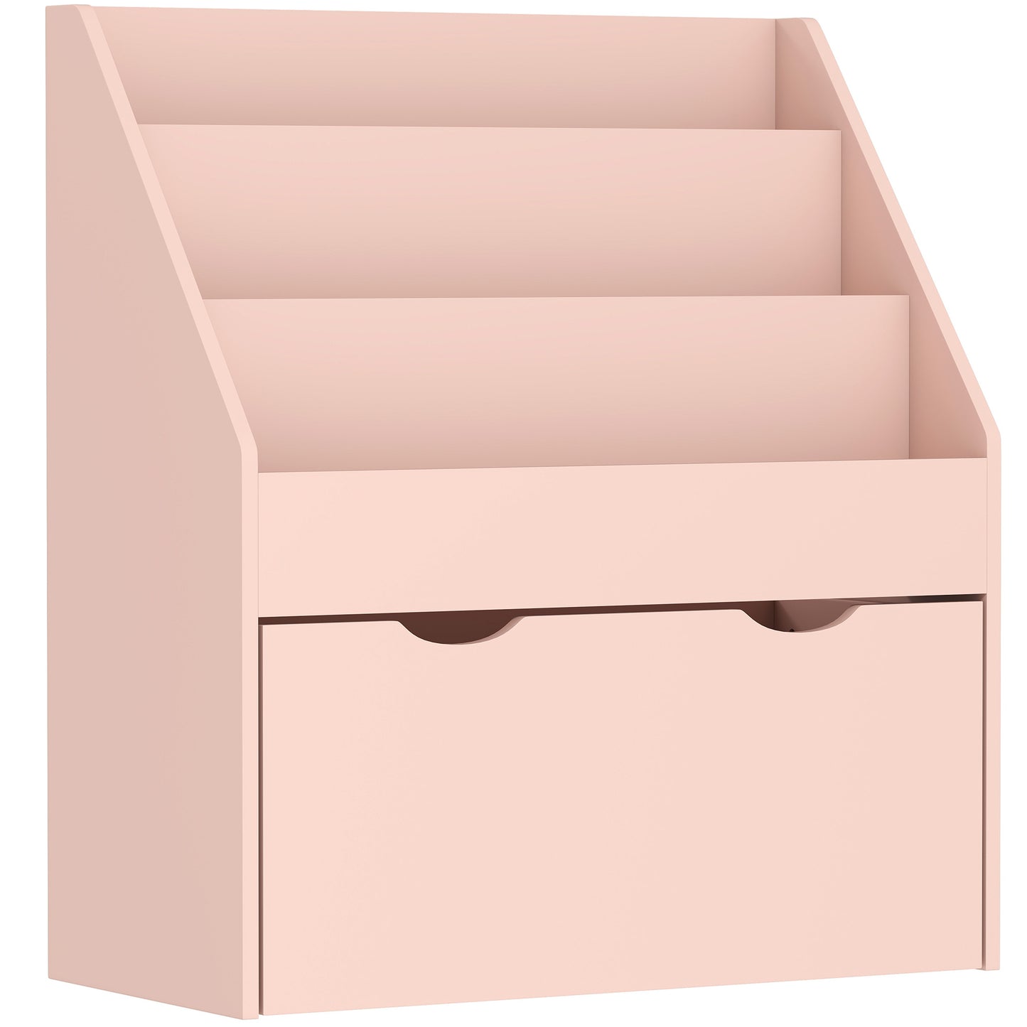 AIYAPLAY Bookcase for Kids with Shelves, Drawer, Bookcase for Bedroom, Playroom, Pink Default Title