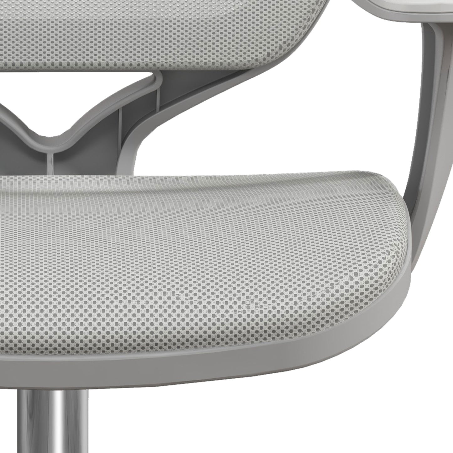 Vinsetto 44-56cm Mesh Back Office Chair - Grey
