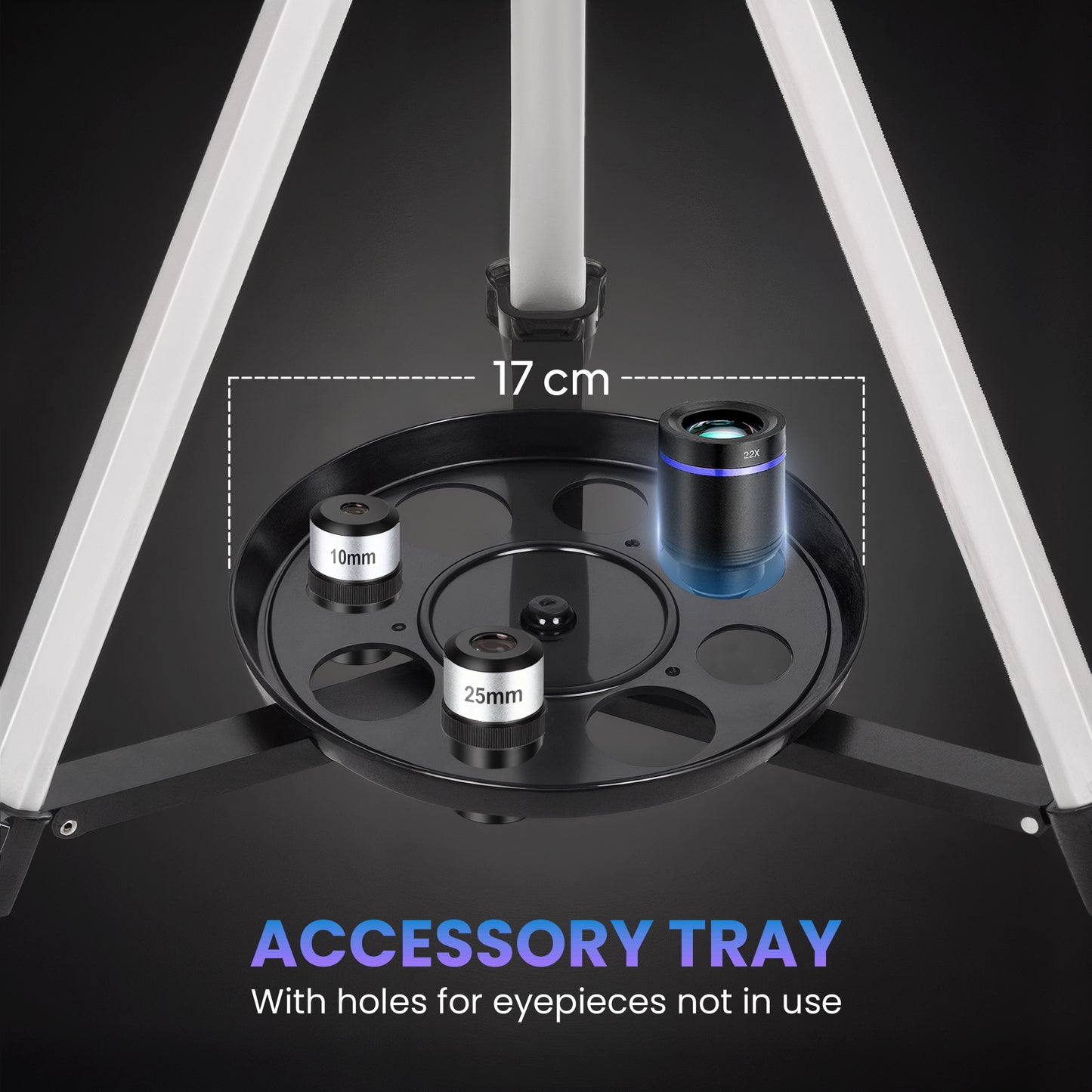 Outsunny Astronomy Telescope for Adults and Beginners with 70 mm Aperture, Carry Bag, White