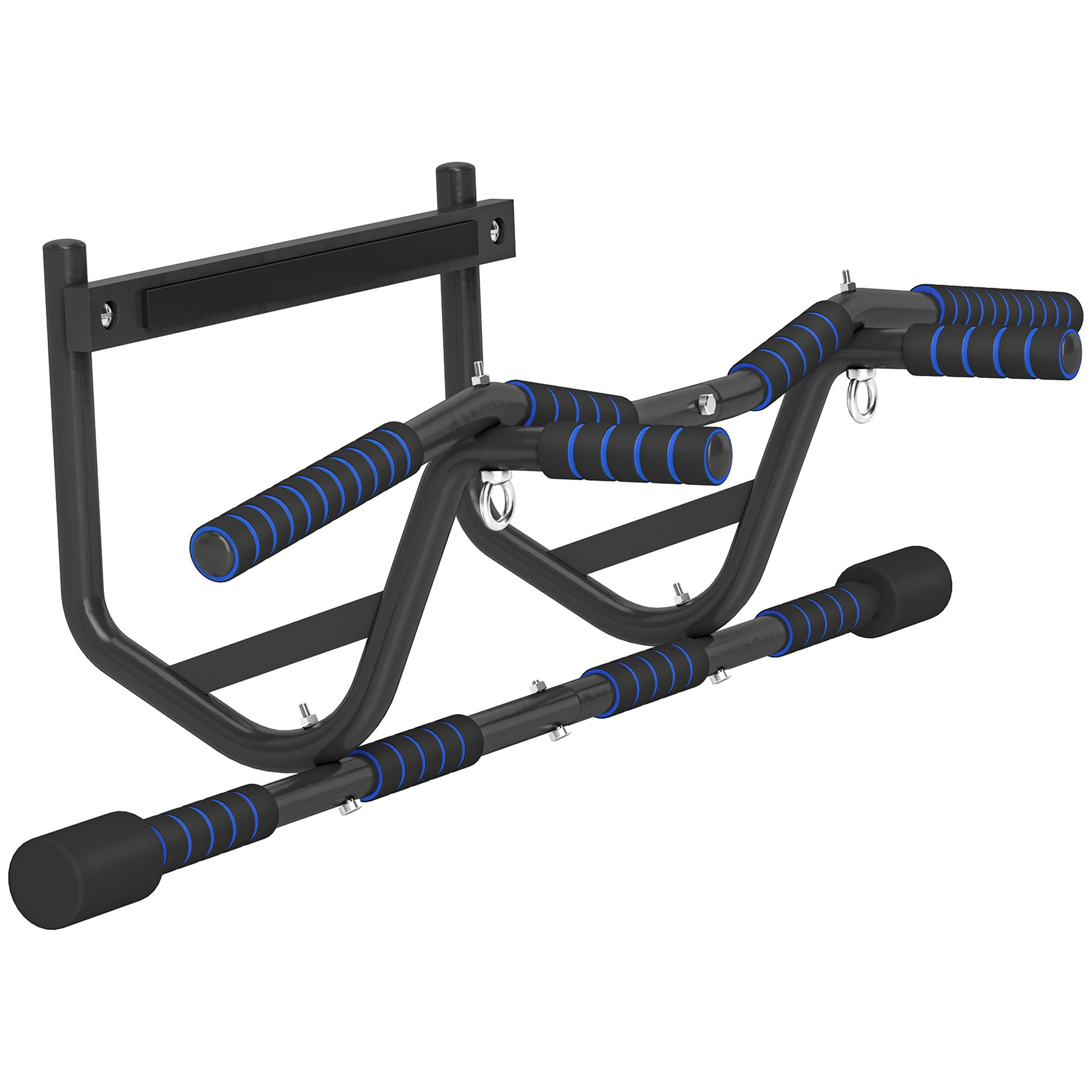 SPORTNOW Multi-Grip Doorway Pull Up Bar with Non-Slip Grips, Chin Up Bar with Anti-Fall Slot for Indoor Gym Upper Body Workout Default Title