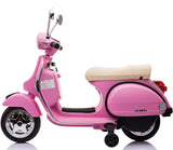 Licensed Vespa 12V Electric Ride On Motorbike (Pink)