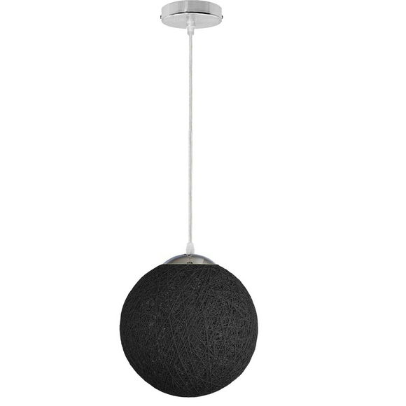 Black Chandelier with Ball Hanging Lamp Single Indoor Lamp Light~1808