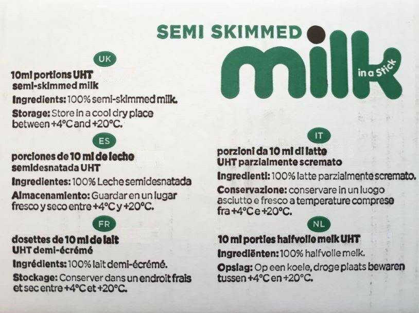 Lakeland Semi Skimmed Whole Milk 10ml Creamer Sachets