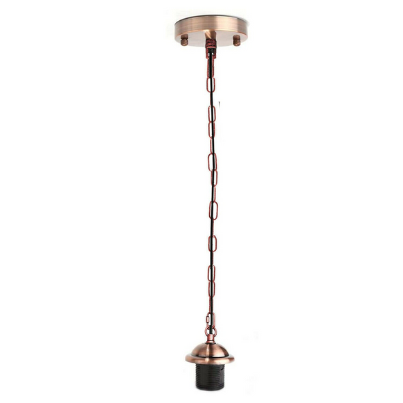 Copper Metal Ceiing E27 Lamp Holder Pendant Light With Chain~1776
