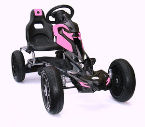 Thunder Eva Rubber Wheel Go Kart Pink