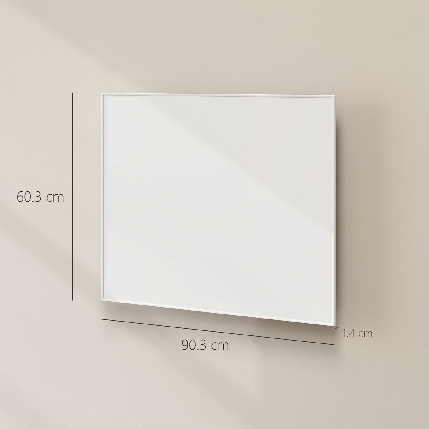 HOMCOM Wifi Smart Electric Heater, Far Infrared, Wall Mounted - 400W