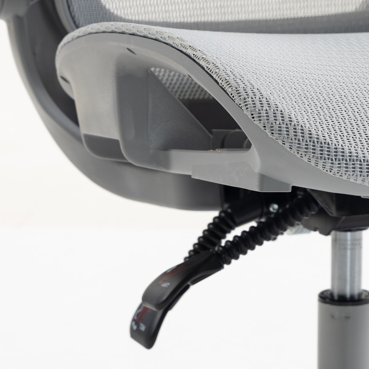 HOMCOM Ergonomic Office Chair with Adaptive Lumbar Support, Reclining Mesh Desk Chair with 2D Headrest, Flip-Up Arms, Grey