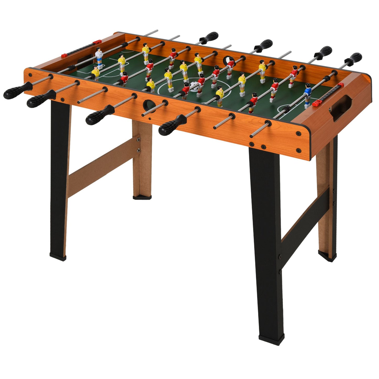 HOMCOM Football Table Heavy Duty 84.5cm for Arcades, Pub, Game Room, 8 Rods, 2 Foosballs Default Title