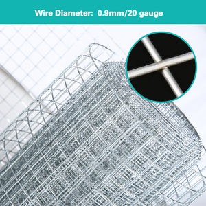 Wire Mesh - Galvanized 15M Roll x 36" width 1" holes