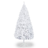 6FT Iron Leg White Christmas Tree with 400 Branches