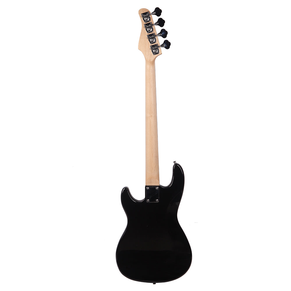 Glarry GP Electric Bass Guitar with Amp Bag Strap Tool - Black