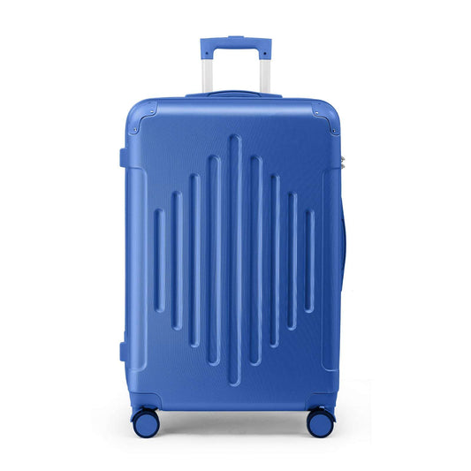 Premium ABS Luggage Suitcase with Non-TSA Lock – 24in Deep Blue