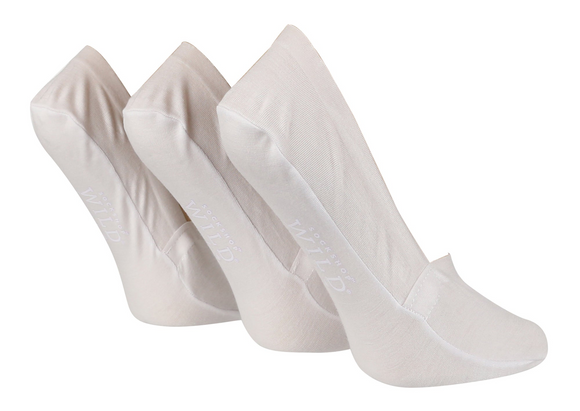 3 Pairs Ladies Invisible Socks | Bamboo